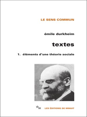 cover image of Textes 1. Éléments d'une théorie sociale